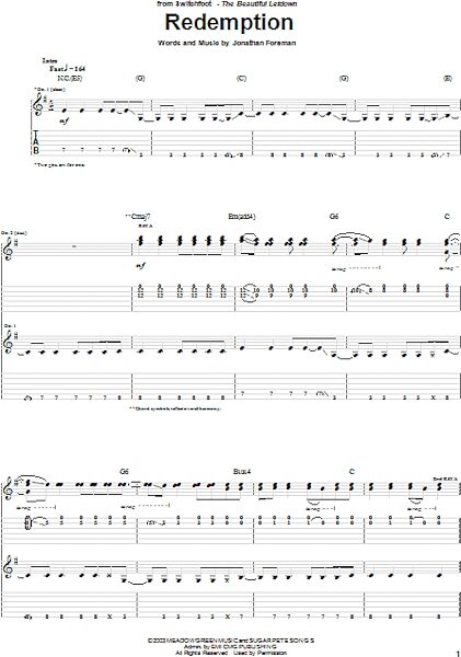 open zoom image for Redemption Side - Guitar TAB, New, Main