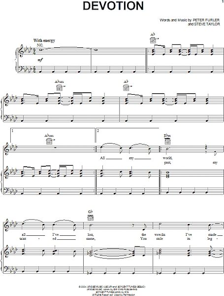 open zoom image for Devotion - Piano/Vocal/Guitar, New, Main
