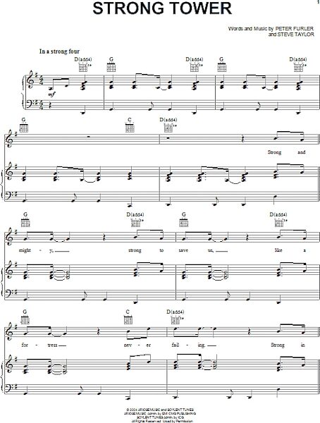 open zoom image for Strong Tower - Piano/Vocal/Guitar, New, Main