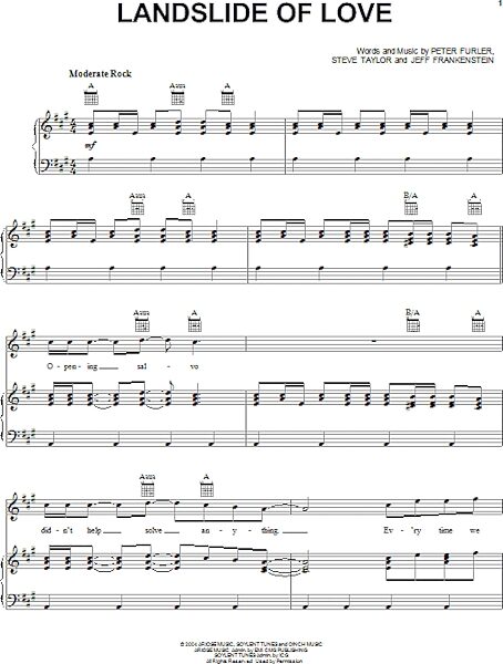 open zoom image for Landslide Of Love - Piano/Vocal/Guitar, New, Main