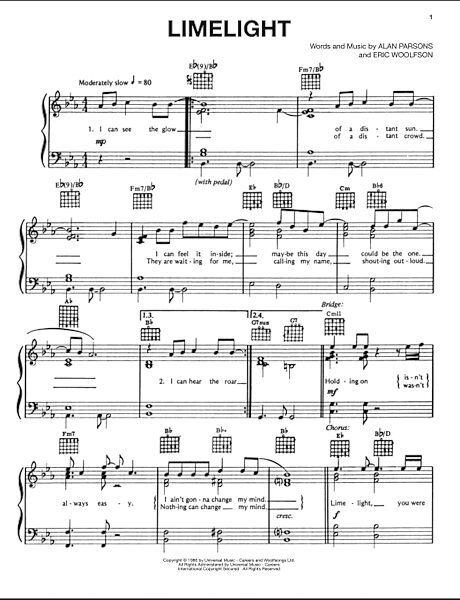 open zoom image for Limelight - Piano/Vocal/Guitar, New, Main