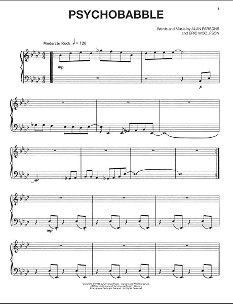 open zoom image for Psychobabble - Piano/Vocal/Guitar, New, Main