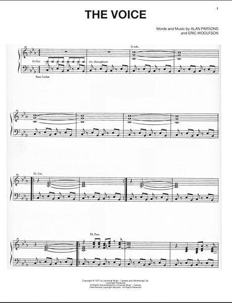 open zoom image for The Voice - Piano/Vocal/Guitar, New, Main