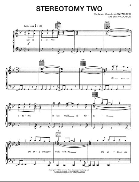 open zoom image for Stereotomy Two - Piano/Vocal/Guitar, New, Main