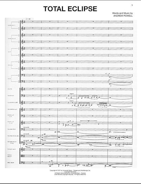 open zoom image for Total Eclipse - Piano/Vocal/Guitar, New, Main