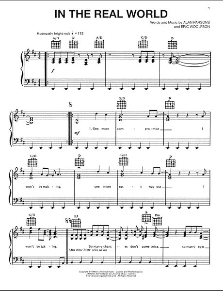 open zoom image for In The Real World - Piano/Vocal/Guitar, New, Main
