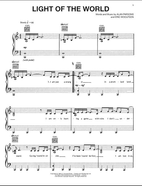 open zoom image for Light Of The World - Piano/Vocal/Guitar, New, Main