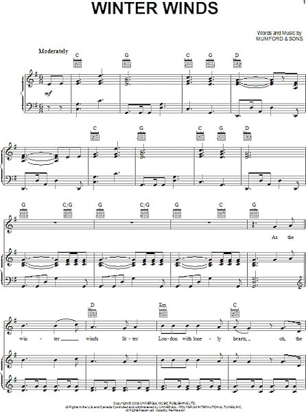 open zoom image for Winter Winds - Piano/Vocal/Guitar, New, Main