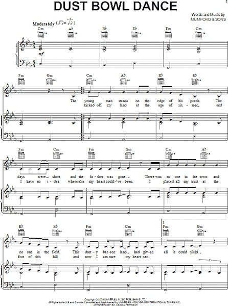 open zoom image for Dust Bowl Dance - Piano/Vocal/Guitar, New, Main