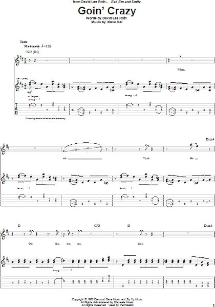 open zoom image for Goin' Crazy - Guitar TAB, New, Main