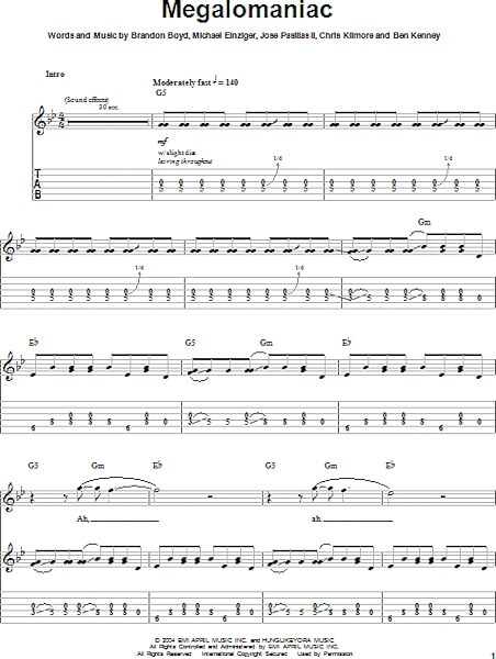 open zoom image for Megalomaniac - Easy Guitar with TAB, New, Main