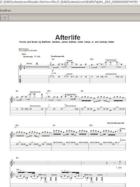 open zoom image for Afterlife - Guitar Tab Play-Along, New, Main