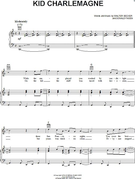 open zoom image for Kid Charlemagne - Piano/Vocal/Guitar, New, Main