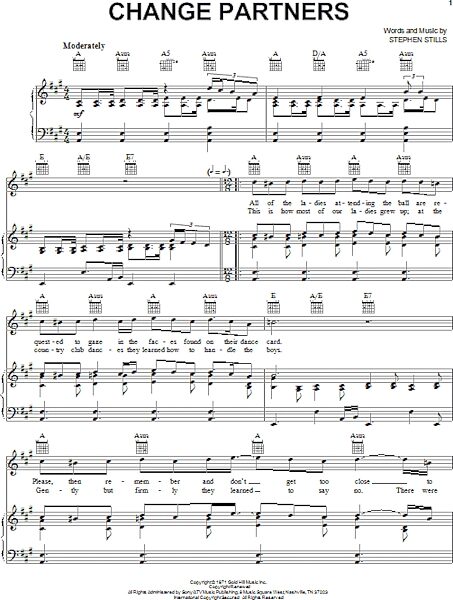open zoom image for Change Partners - Piano/Vocal/Guitar, New, Main