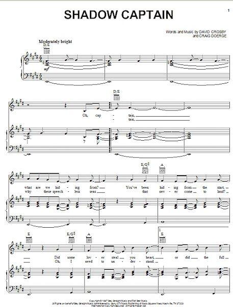 open zoom image for Shadow Captain - Piano/Vocal/Guitar, New, Main