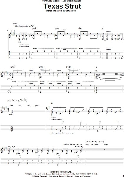 open zoom image for Texas Strut - Guitar TAB, New, Main