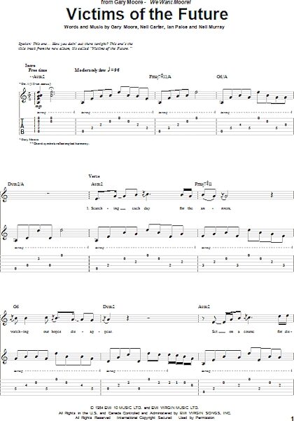 open zoom image for Victims Of The Future - Guitar TAB, New, Main