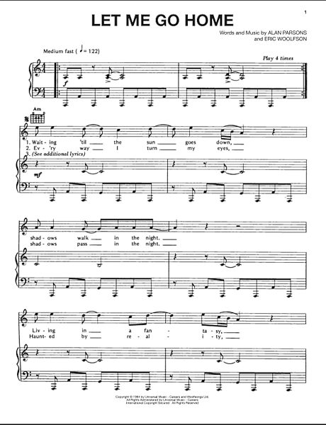 open zoom image for Let Me Go Home - Piano/Vocal/Guitar, New, Main