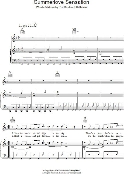 open zoom image for Summerlove Sensation - Piano/Vocal/Guitar, New, Main