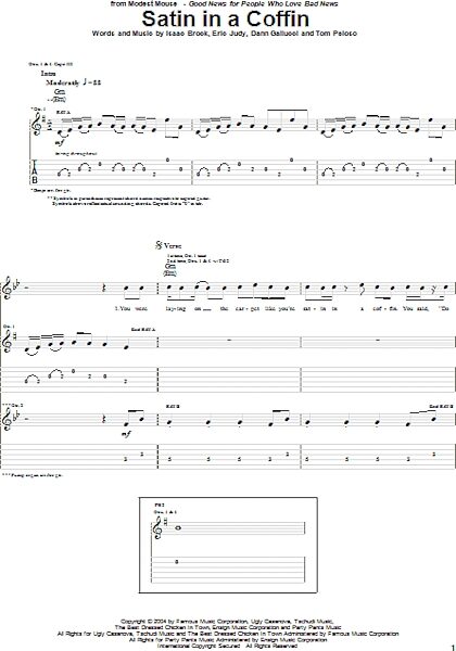 open zoom image for Satin In A Coffin - Guitar TAB, New, Main