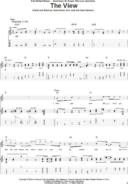 open zoom image for The View - Guitar TAB, New, Main
