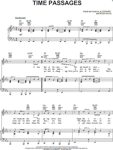 open zoom image for Time Passages - Piano/Vocal/Guitar, New, Main