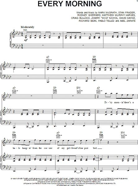 open zoom image for Every Morning - Piano/Vocal/Guitar, New, Main