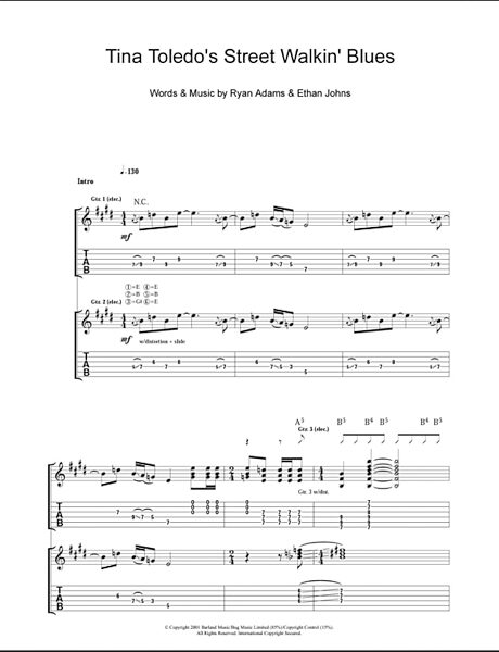 open zoom image for Tina Toledo's Street Walkin' Blues - Guitar TAB, New, Main