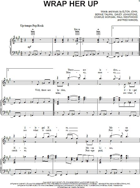 open zoom image for Wrap Her Up - Piano/Vocal/Guitar, New, Main