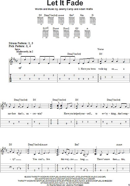 open zoom image for Let It Fade - Easy Guitar with TAB, New, Main