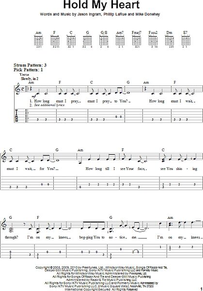 open zoom image for Hold My Heart - Easy Guitar with TAB, New, Main