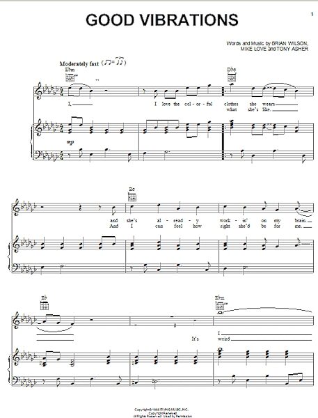 open zoom image for Good Vibrations - Piano/Vocal/Guitar, New, Main