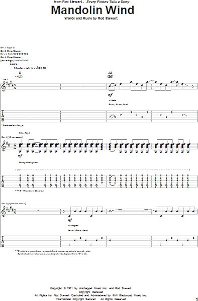 open zoom image for Mandolin Wind - Guitar TAB, New, Main