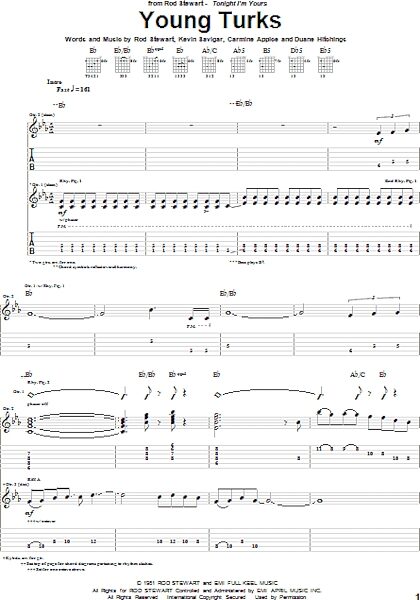 open zoom image for Young Turks - Guitar TAB, New, Main