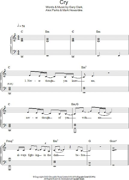 open zoom image for Cry - Easy Piano, New, Main