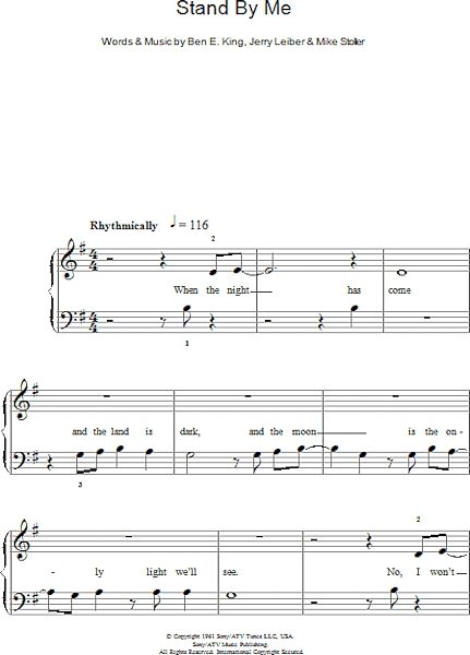 open zoom image for Stand By Me - Easy Piano, New, Main