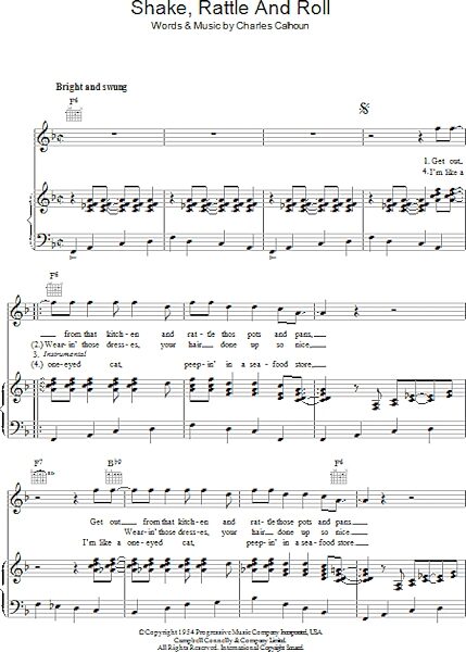 open zoom image for Shake, Rattle And Roll - Piano/Vocal/Guitar, New, Main