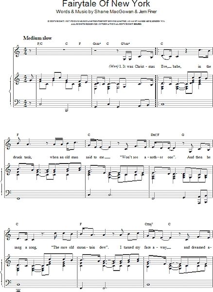open zoom image for Fairytale Of New York - Piano/Vocal/Guitar, New, Main