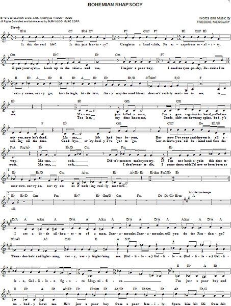 open zoom image for Bohemian Rhapsody - Fake Book, New, Main