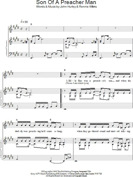 open zoom image for Son Of A Preacher Man - Piano/Vocal/Guitar, New, Main