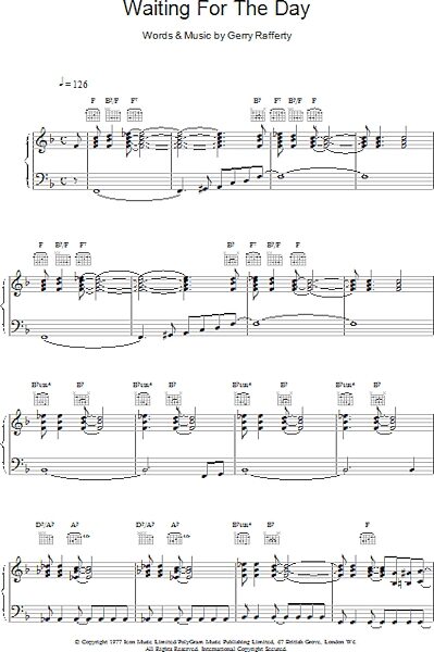 open zoom image for Waiting For The Day - Piano/Vocal/Guitar, New, Main