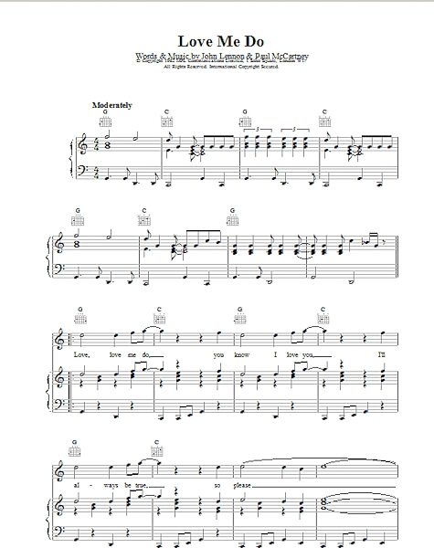 open zoom image for Love Me Do - Piano/Vocal/Guitar, New, Main