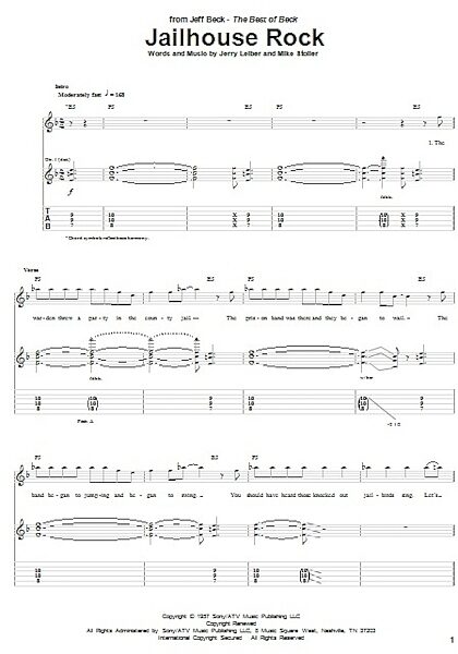 open zoom image for Jailhouse Rock - Guitar TAB, New, Main
