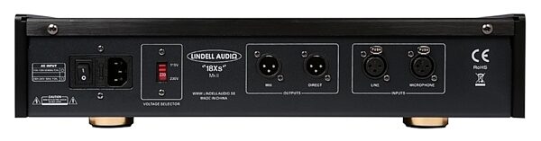 open zoom image for Lindell Audio 18XS MkII Microphone Preamplifier and Equalizer, Rear