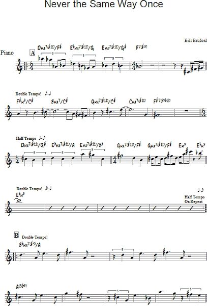 open zoom image for Never The Same Way Once - Piano Solo, New, Main