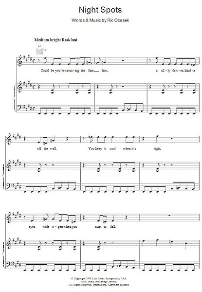 open zoom image for Night Spots - Piano/Vocal/Guitar, New, Main