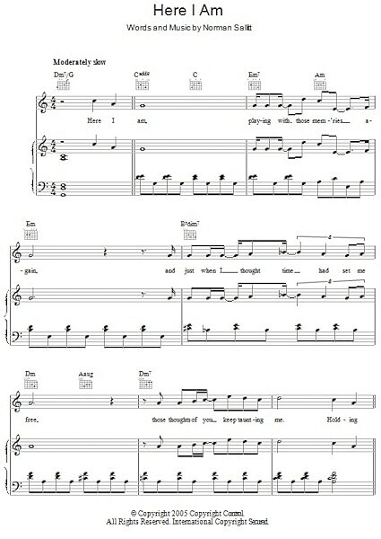 open zoom image for Here I Am - Piano/Vocal/Guitar, New, Main
