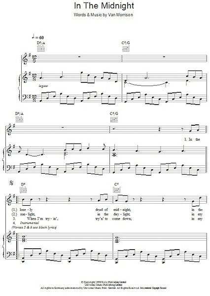 open zoom image for In The Midnight - Piano/Vocal/Guitar, New, Main