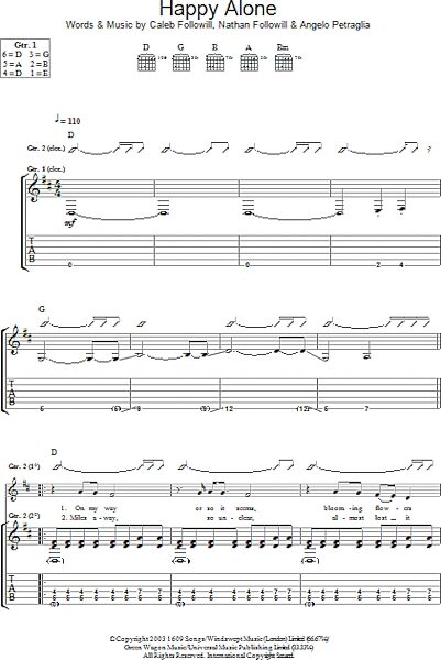 open zoom image for Happy Alone - Guitar TAB, New, Main