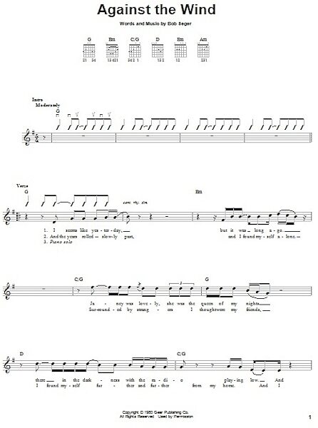 open zoom image for Against The Wind - Easy Guitar, New, Main